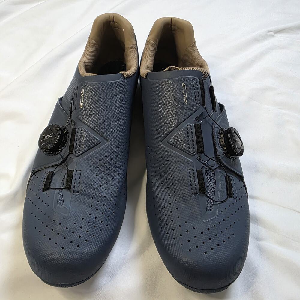 Shimano rc3 cycling Shoe Dynalast Blue 3 Bolt Road Cleats 10 US 10.4 EU 43 Women